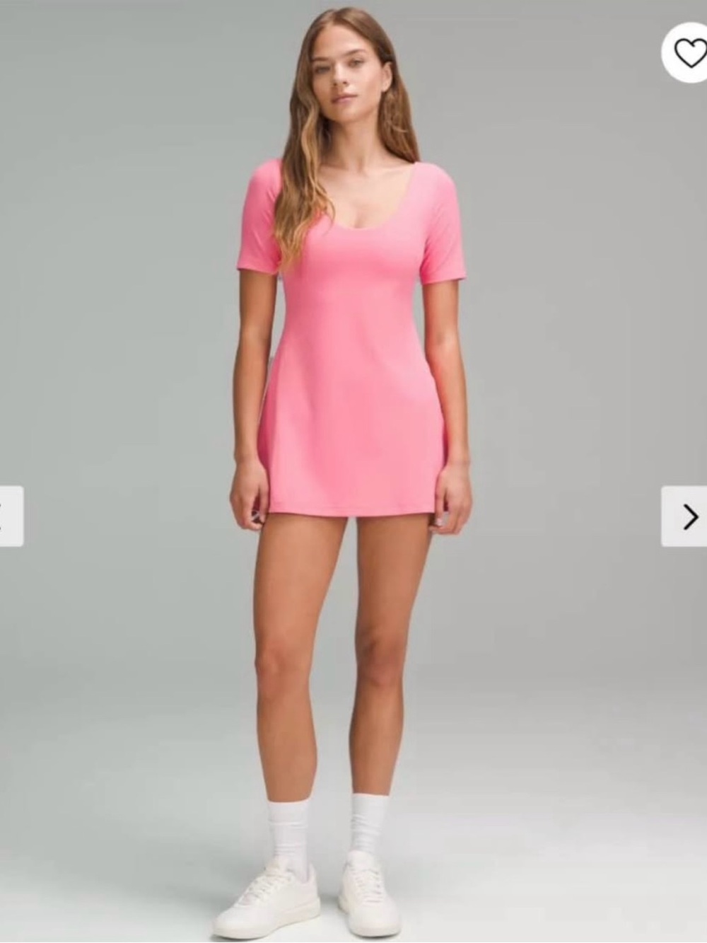 lululemon athletica Pink Scoop Neck Mini Dress